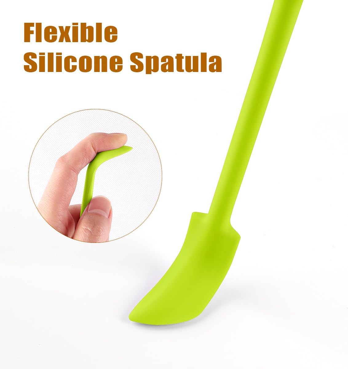 Silicone Spatula Set (6Pcs) - Mini Scraper Tool for Beauty & Food (Reach Every Last Drop - Multi-Size Spatulas for Makeup Jars, Lotion Bottles & Kitchen Containers)