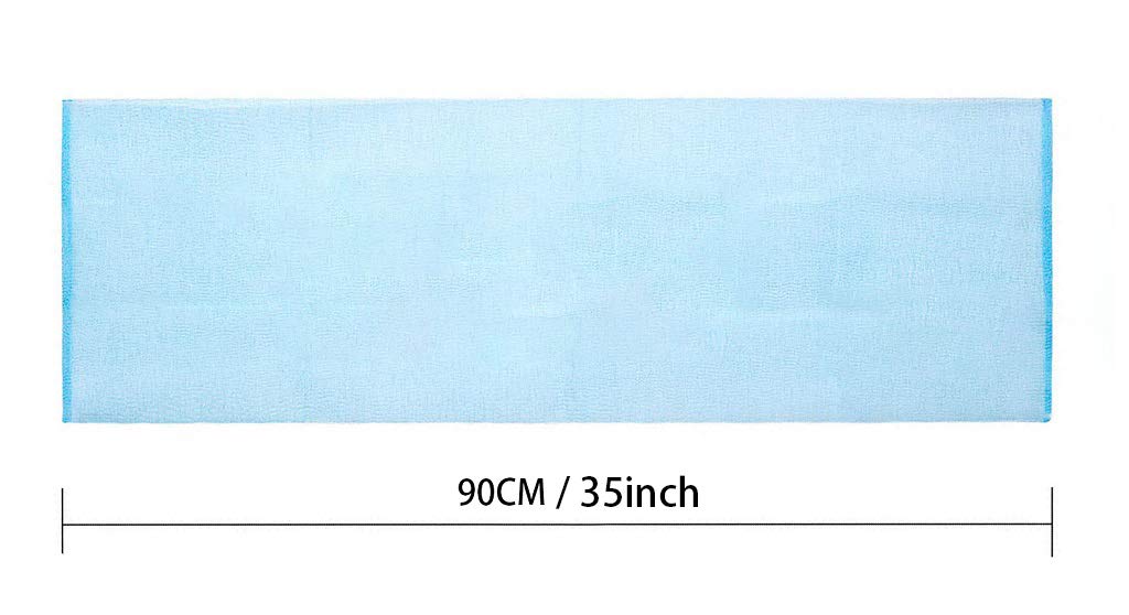 ARCH&M 12-Pack Premium Nylon Exfoliating Towel - 35-Inch Quick-Dry, Hygienic Japanese Washcloth for Body & Back - Durable, Machine Washable, Long-Lasting