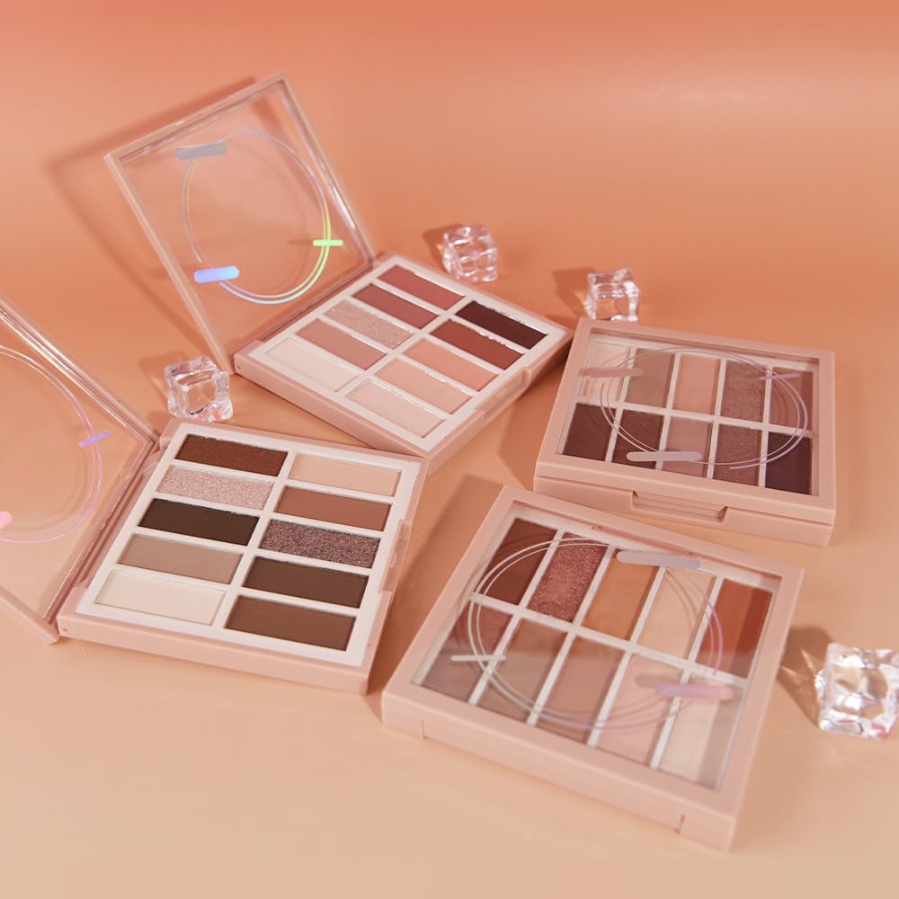 Neutral Natural Eye Shadow Palette,Matte Nude Pink Brown Naked Cream Eyeshadow Palette,Make Up Pallets for Women Natural Eyeshadow for Eyes Long Lasting Naturing-Looking