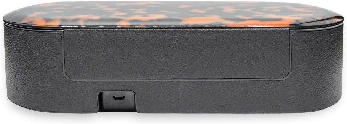 Sonix Beyond UV+O3 Sanitizer Box and Universal Charger UV and Ozone Disinfector for Phone, Mask, Makeup Brush, Nail Tool (Brown Tort)