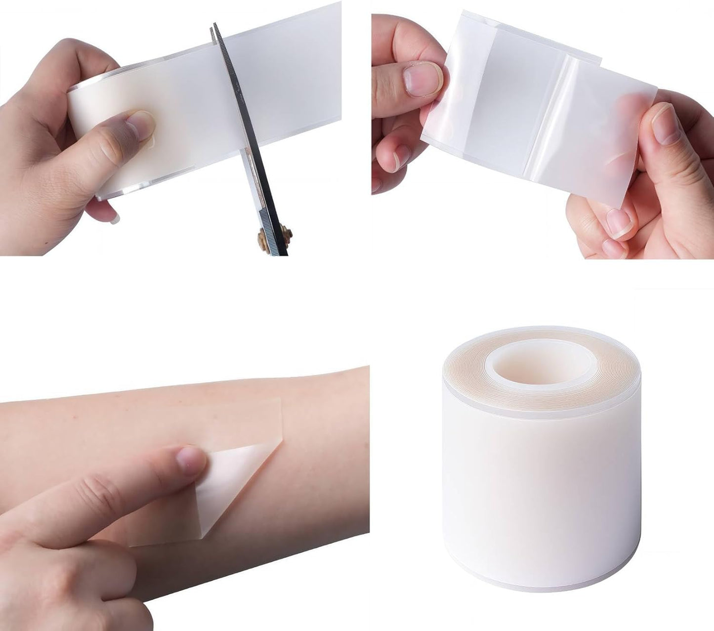 Hydrocolloid Bandage, Hydrocolloid Roll for Wound Care and Healing, Hypoallergenic and Skin-Friendly, Flexible & Waterproof,Self-Adhesive,DIY Size and Shape (2in* 16ft)