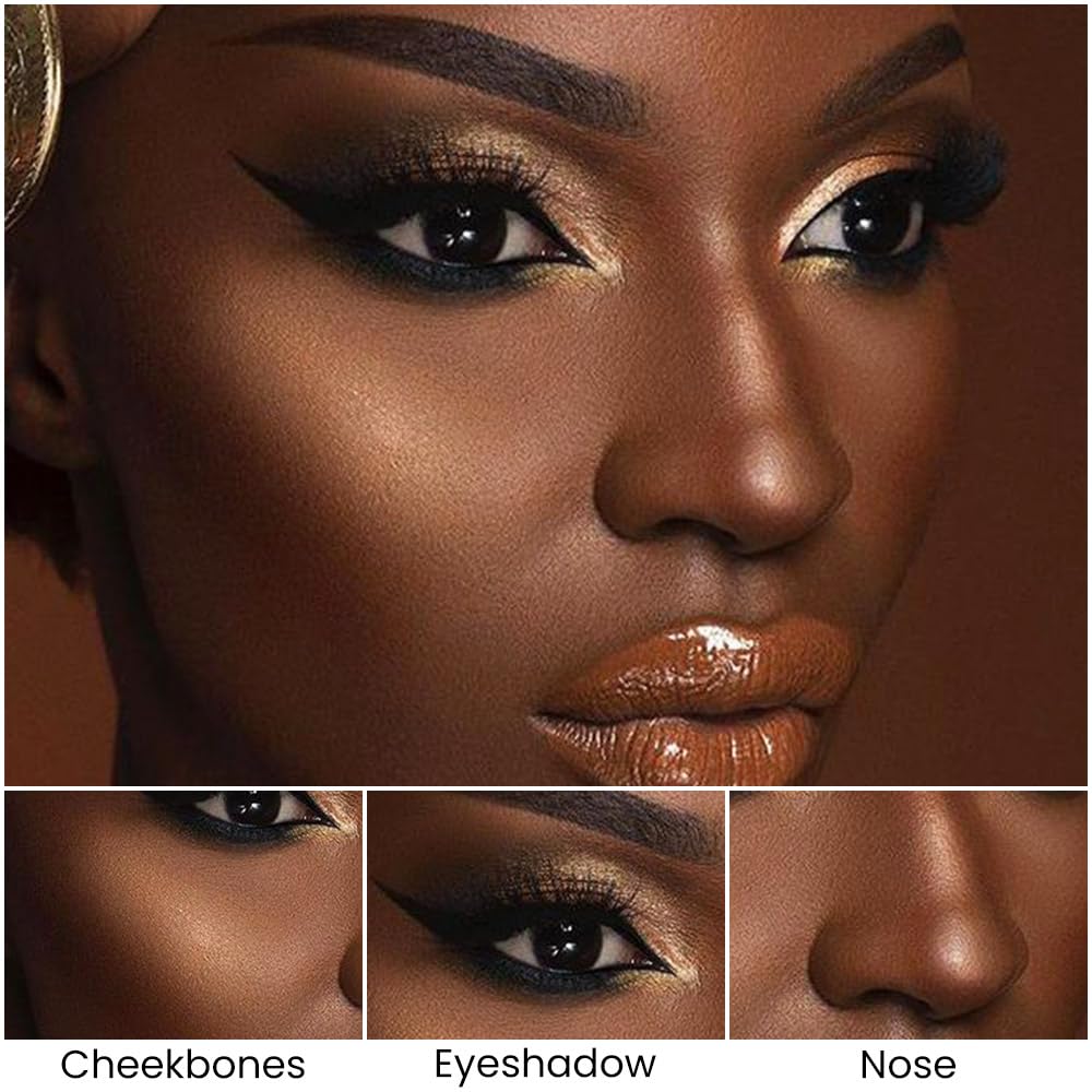 evpct 2in1 Face Shaping & Contouring Stick Cream Contour Concealer Bronzer Stick Makeup Kit for Beginner Face Highlighter Makeup Stick contorno maquillaje de maquillaje, NEW Rich +NEW Deep