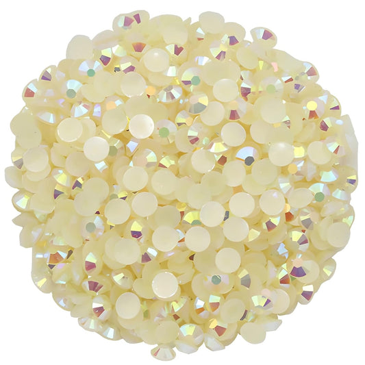 1440 Pcs SS20 5mm Flatback Rhinestones for Nails Art Crafts Glitter Round Shine Gems AB Crystals DIY Clothes Shoes (Champagne AB)