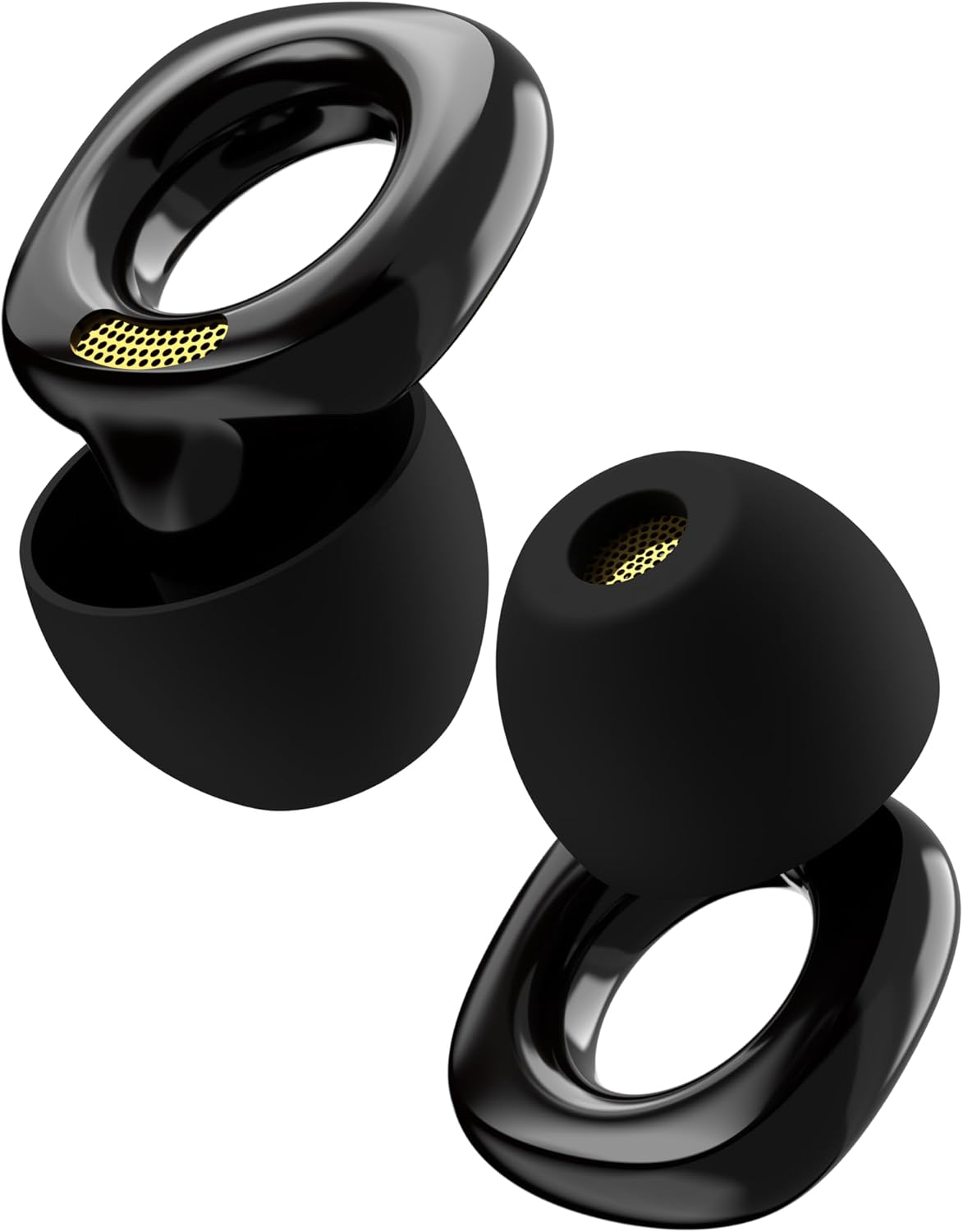 Audree Style Ear Plugs for Noise Reduction, Reusable High Fidelity Earplugs for Concerts, Musicians, Motorcycles, Study, Parent, Party, Flights & Noise Sensitivity, 18-29dB Noise Cancelling, Black