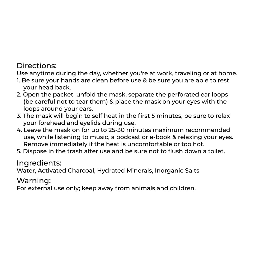 Steamtech Self Heated Eye Mask for Dry Eyes - Eye Doctor Approved Heated Eye Masks -Warm Compress for Fatigue & Dryness โ Perfect Puffy Eyes & Dry Eye Relief, Disposable, Spa Experience (5)