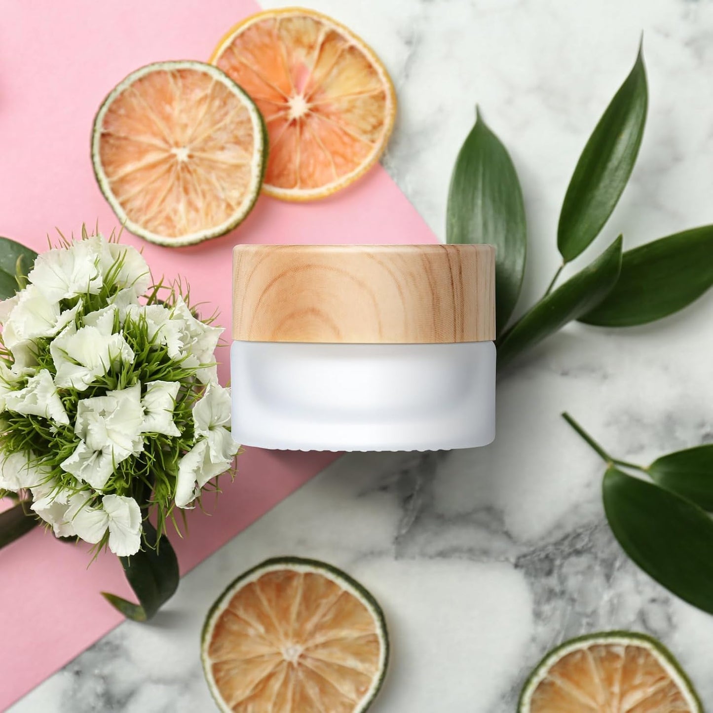 Geiserailie 150 Pieces Glass Cosmetic Containers Empty Sample Jars with Leak Proof Lids Makeup Sample Containers for Lotion Cream Cosmetic (5 Gram)