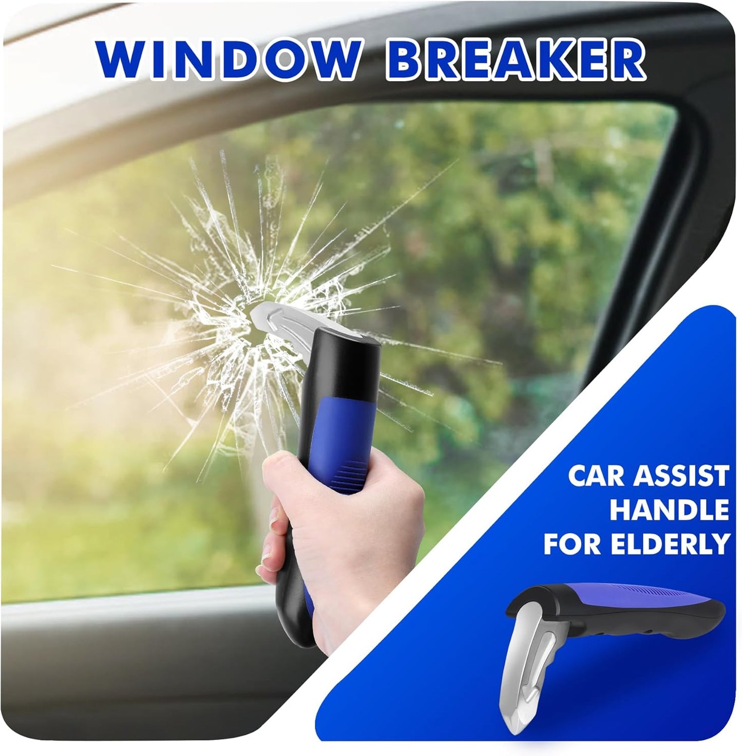 NINEMAX Car Door Handle for Elderly Car Handle Assist Support, Auto Grab Handles, Portable Car Door Cane for Seniors, Handicap (1 pc)