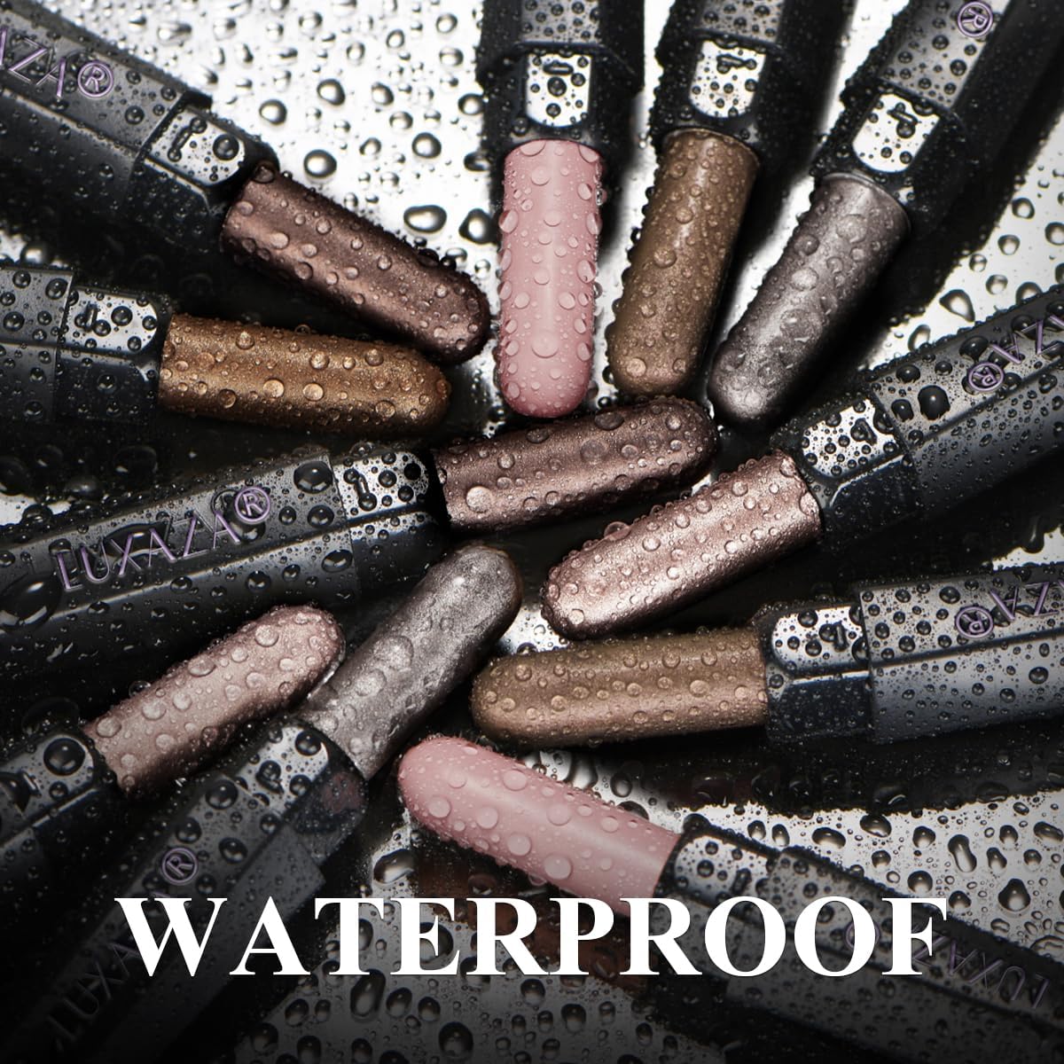 Neutral Eyeshadow Stick Makeup 6PCS Set, Brown Nude Metallic Shimmer Matte Cream Eye Shadow Palette Eyeliner Brightener Pencil Crayon, Halloween Makeup - BROWN CANYON