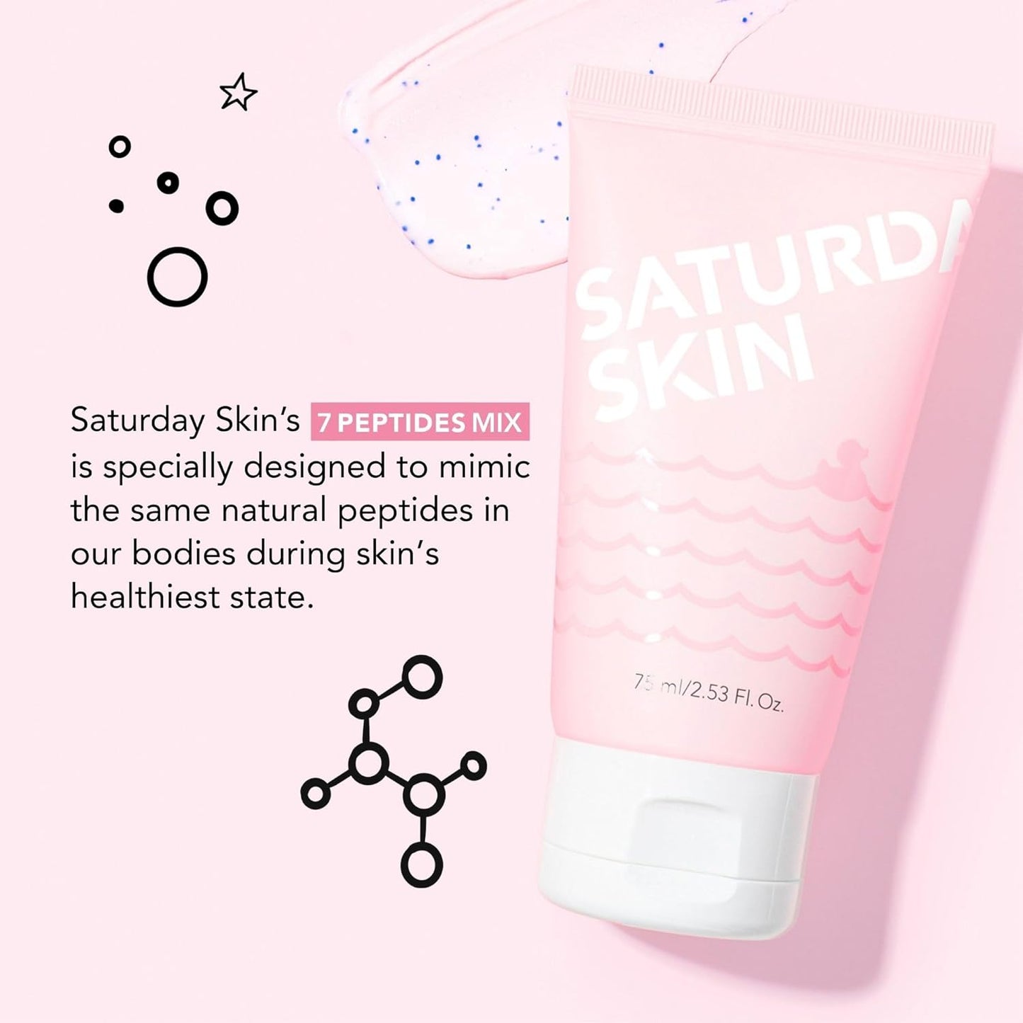Saturday Skin Rub-A-Dub Refining Peel Gel Facial Cleansing Gels, Facial Polishes Washes with Natural Fruit Enzymes, Gentle Exfoliator Scrub for All Skin Types, Korean Skin Care (2.53 Fl. Oz. (75ml))