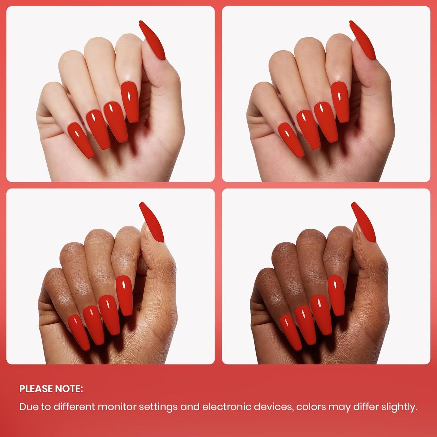 Beetles Red Gel Nail Polish, 1 Pcs 15ml 0.51 FL.OZ Red Color Soak Off U V LED Gel Polish Nail Art Design Manicure Salon DIY Salon
