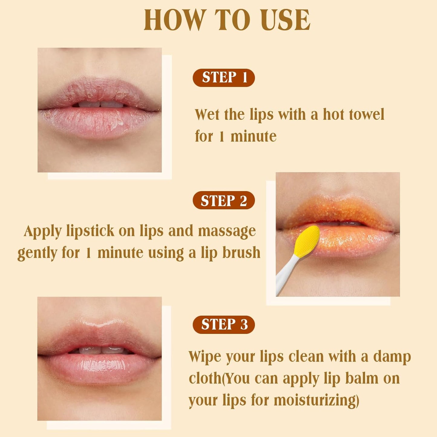 Turmeric Lemon Lip Scrub with Brush, Lip Scrubber Exfoliator for Dark Lips, Dry, Chapped Lips, Reduce Fine Lines, Natural Nourish Sugar Lip Scrub with Aloe Vera, Deep Hydration Moisturization 100g