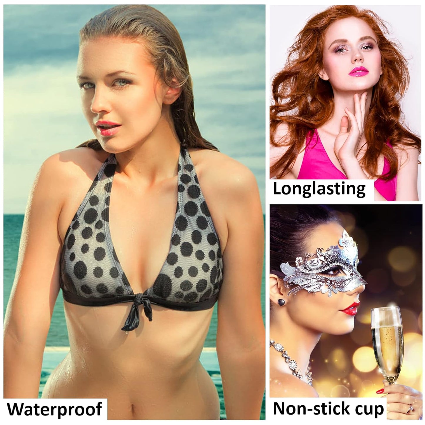 2 Pack Crystal Flower Jelly Lipstick,Magic Color Changing Lipstick,PH Clear Temperature Color Changing Lip Gloss,Lip Balm,Long Lasting Nourishing Moisturizing Lip Stick Set(Set B)