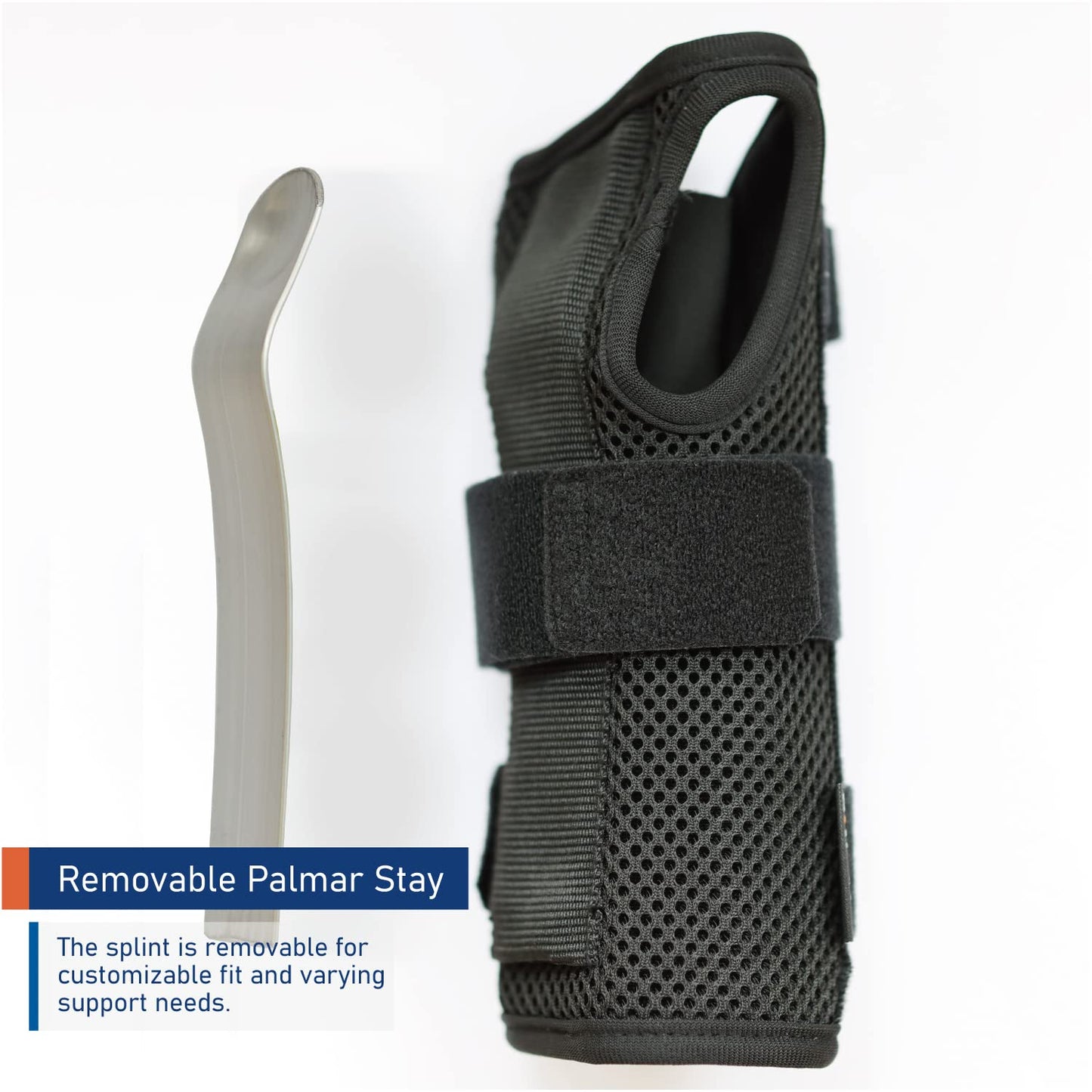 Deluxe 3-Strap Wrist Brace – Adjustable Support for Carpal Tunnel, Fractures, Tendonitis, and Post-Op Recovery – Lightweight, Breathable Design for Day and Night Use (S/M, Right Hand)