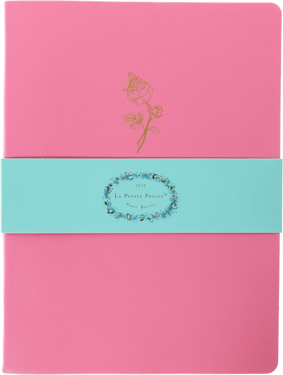 Graphique Rose Vegan Leather Journal, Diary Notebook for Writing, 192 Lined Pages, La Petite Press Collection, 6” x 8”