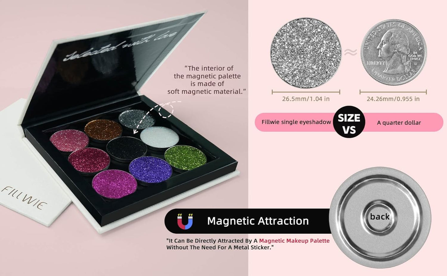 Chunky Glitter – Black Smokey Pressed Glitter for Eyes, Lips, Face & Body – Long-Lasting Sparkle for Festival, Party, Cosplay, Makeup Looks – Layer as Eyeshadow Topper(Starry Nights)