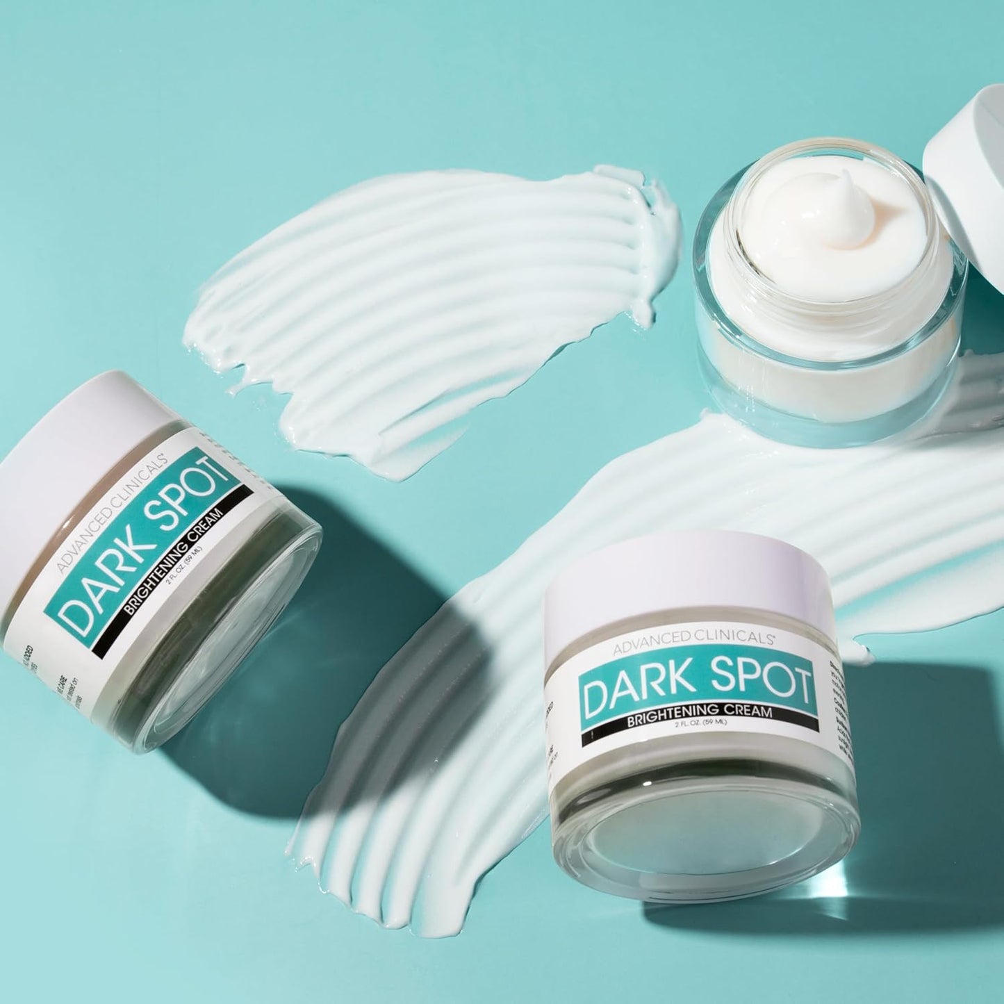 Advanced Clinicals Dark Spot Face Moisturizer | Lactic Acid Lotion For Face With Caffeine, Cocoa Butter, & Vitamin A | Brightening Cream Visibly Reduces Look Of Dark Spots & Uneven Skin Tone, 2 Fl Oz