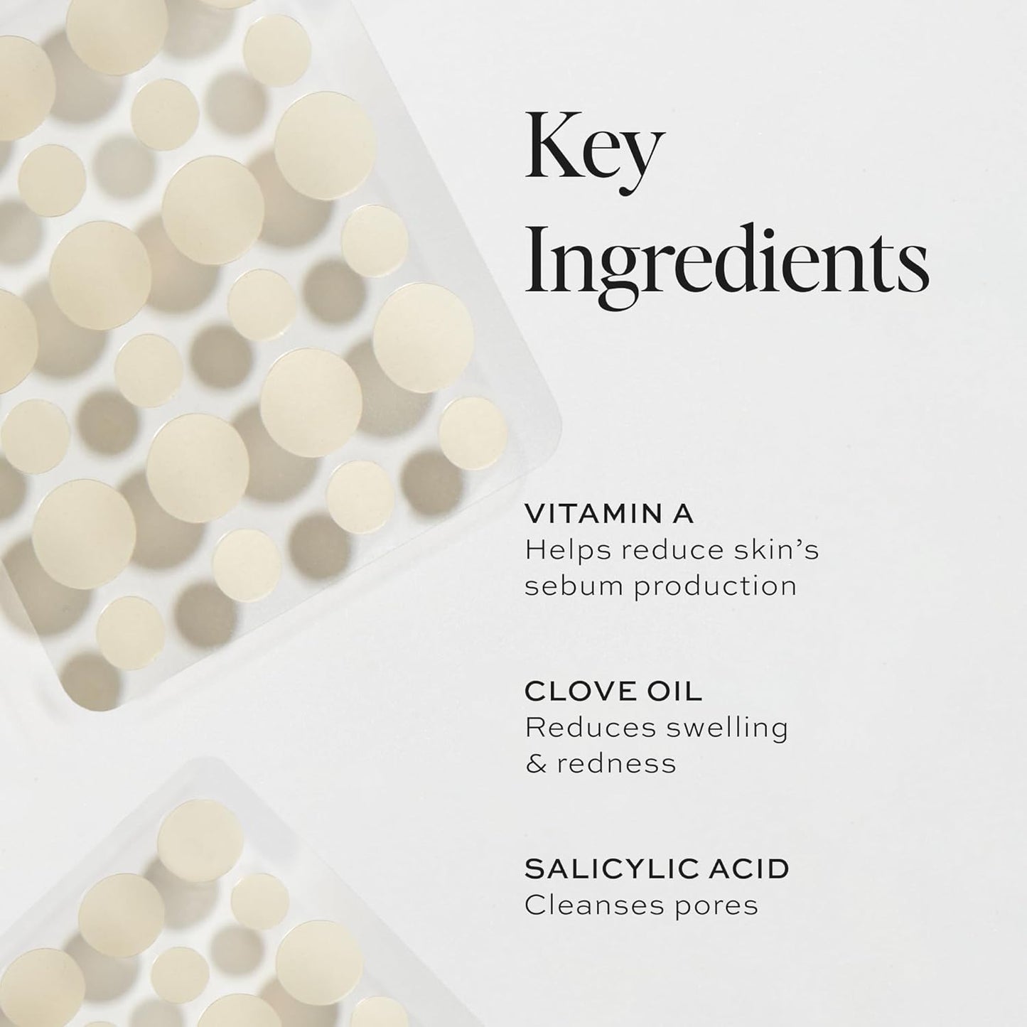 DIME Beauty Power Patch, 72 Count - Hydrocolloid Pimple Patches, Zit Spot and Blemish Aid with Salicylic Acid, Vitamin A, and Clove Oil