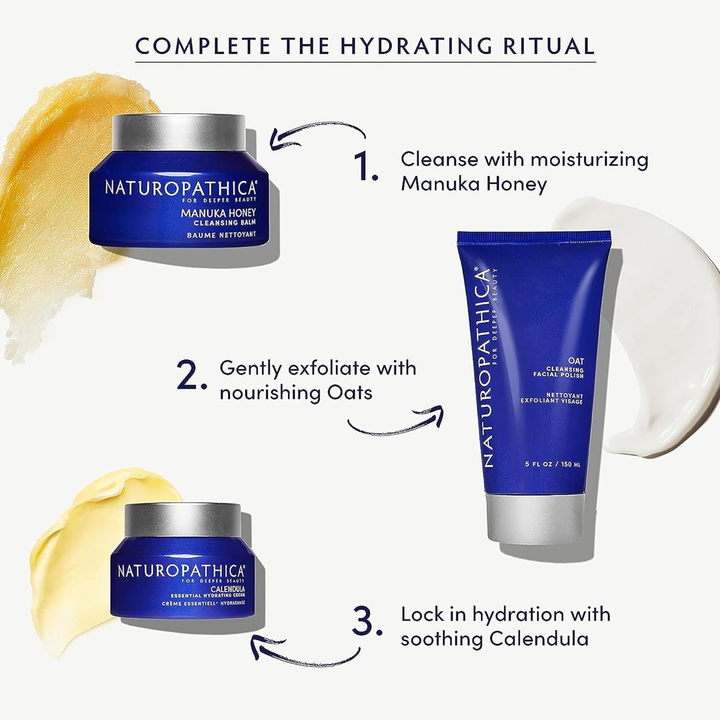 Naturopathica Manuka Honey Cleansing Balm, Manuka Honey Skin care, Makeup Removing Facial Cleanser, Gentle and Hydrating Face Wash, Cleansing Balm 2.8 fl oz