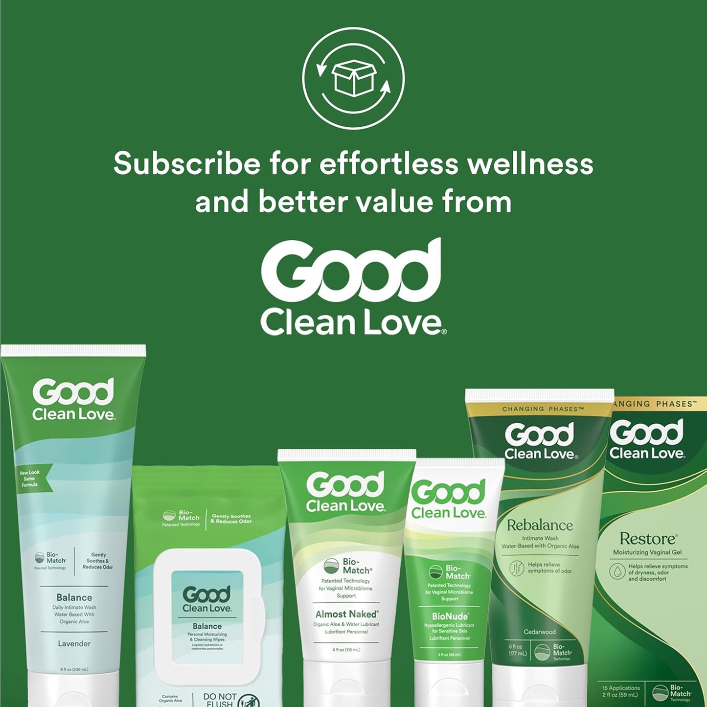Good Clean Love Balance Feminine Wash, pH-Balanced Vaginal Moisturizer Cleanser for Women with Natural Ingredients, Gentle Cleansing Feminine Care Product, Reduces Vaginal Dryness & Odor,8 Oz (2-Pack)