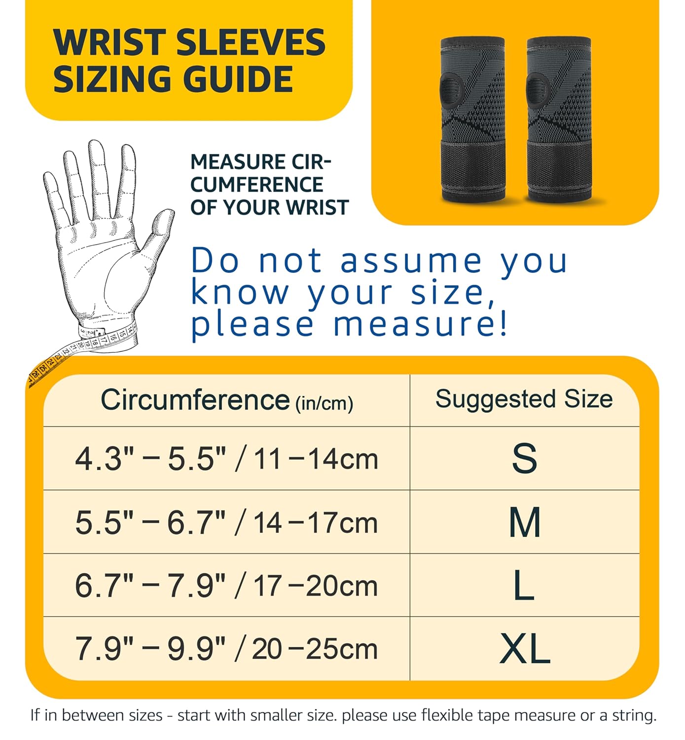 HiRui 2-Pack Wrist Brace Wrist Wraps, Hand Compression Sleeves with Wrist Straps Support for Fitness Weightlifting MTB Tendonitis Carpal Tunnel Arthritis Pain Relief (Black, Small)