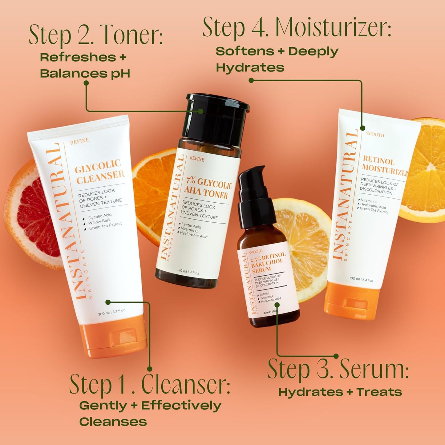 InstaNatural Face Serum (Serum Bakuchiol)