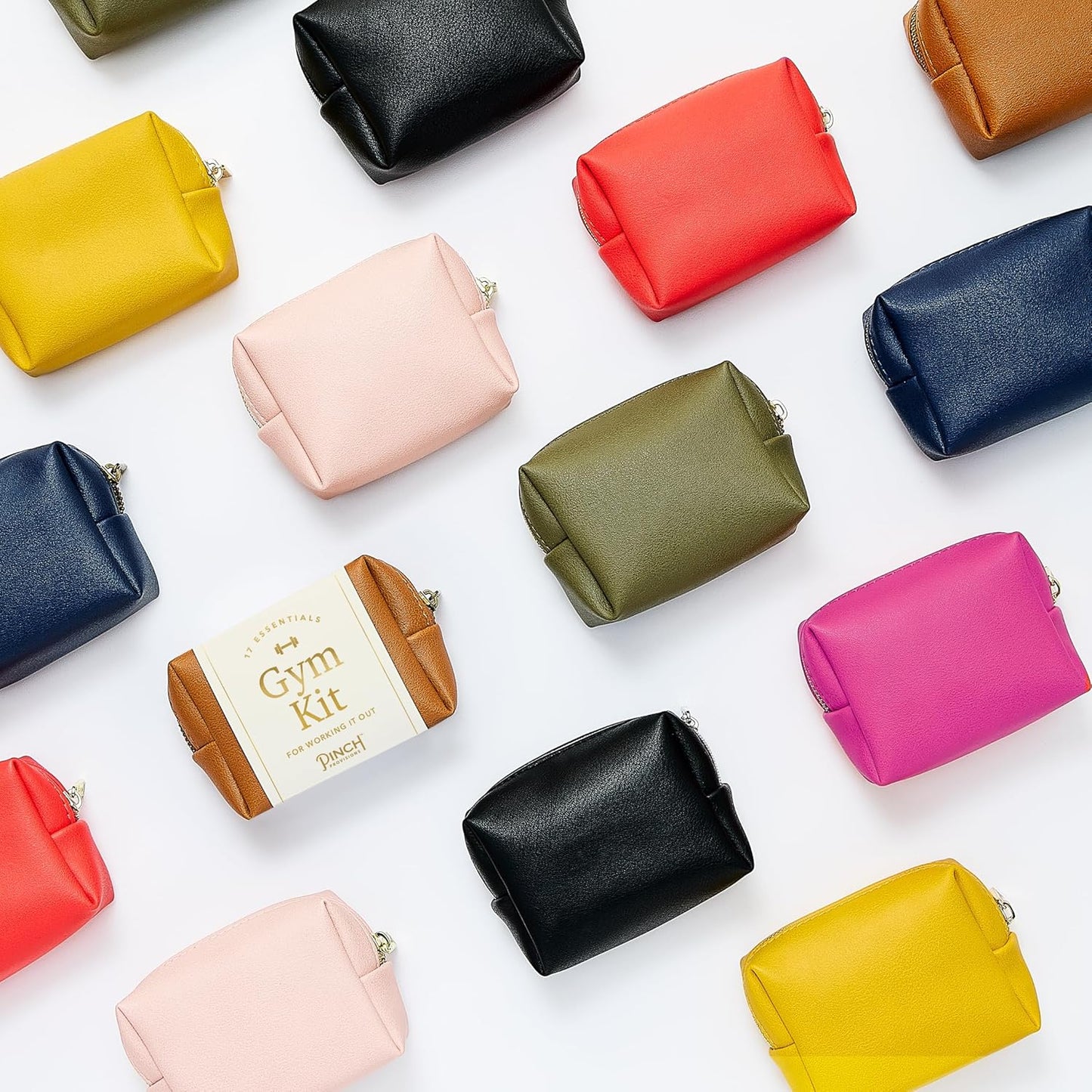 Pinch Provisions Gym Kit, includes 15 Personal Care Essentials for Wellness & Beauty, Perfect for Gifts, Gym Bags, Duffle Bags & Lockers (Navy)