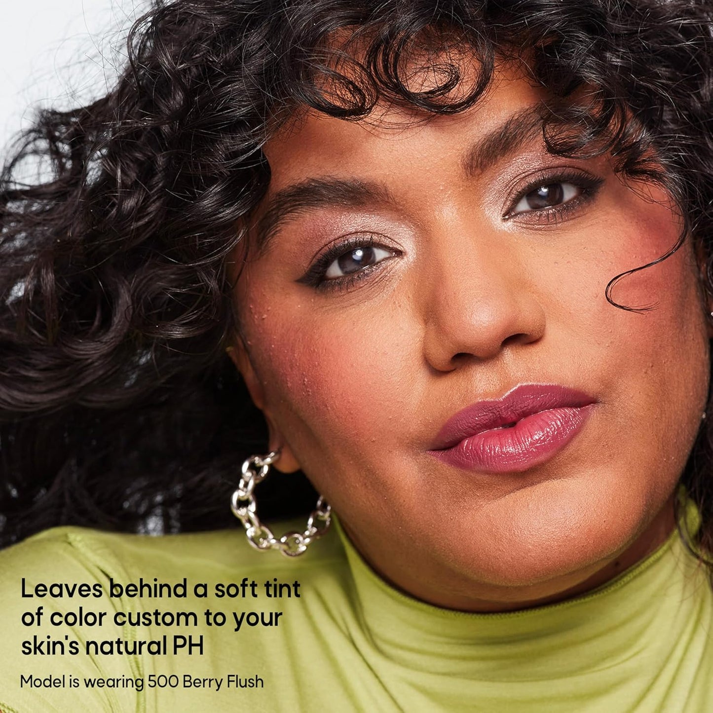 Almay Lip and Cheek Tint, Color & Care Tint Stick, Multi-Use Moisturizing Blush and Lip Color, Dewy Finish, 500 Berry Flush, 0.25 oz