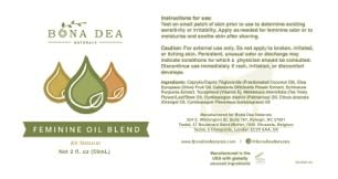 Bona Dea Naturals’ “The Original” All Natural Feminine Deodorant Spray | Intimate Yoni Oil Relief for Vaginal Itch, Odor, & Dryness | 2 oz Spray