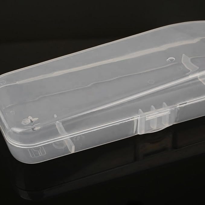 White Transparent Shaving Box for Shaver Razor, Portable Travel Men Manual Razor Protector Plastic Box, Cover Container Storage, Men Shaver Accessories, Shaver Holder Protector Case Organizer