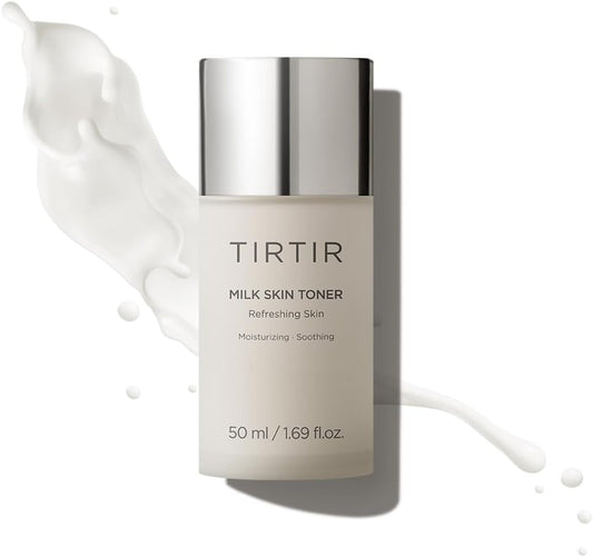 TIRTIR Milk Skin Rice Toner | Deep Moisturizing, Hydrating Toner for face, Niacinamide, Ceramide, Rice Bran Extract, Nature-Oriented Ingredients for Korean Skin Care, Vegan, 1.69 Fl Oz