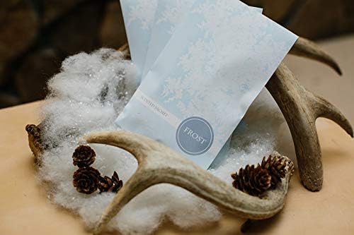 Floral Simplicity Frost Scented Sachets Pack of 3, Fall & Winter - Long-Lasting Scented Bags, Home Fragrance & Deodorizer, Air Freshener & Deodorizer for Closet, Room, or Cars, Made in USA