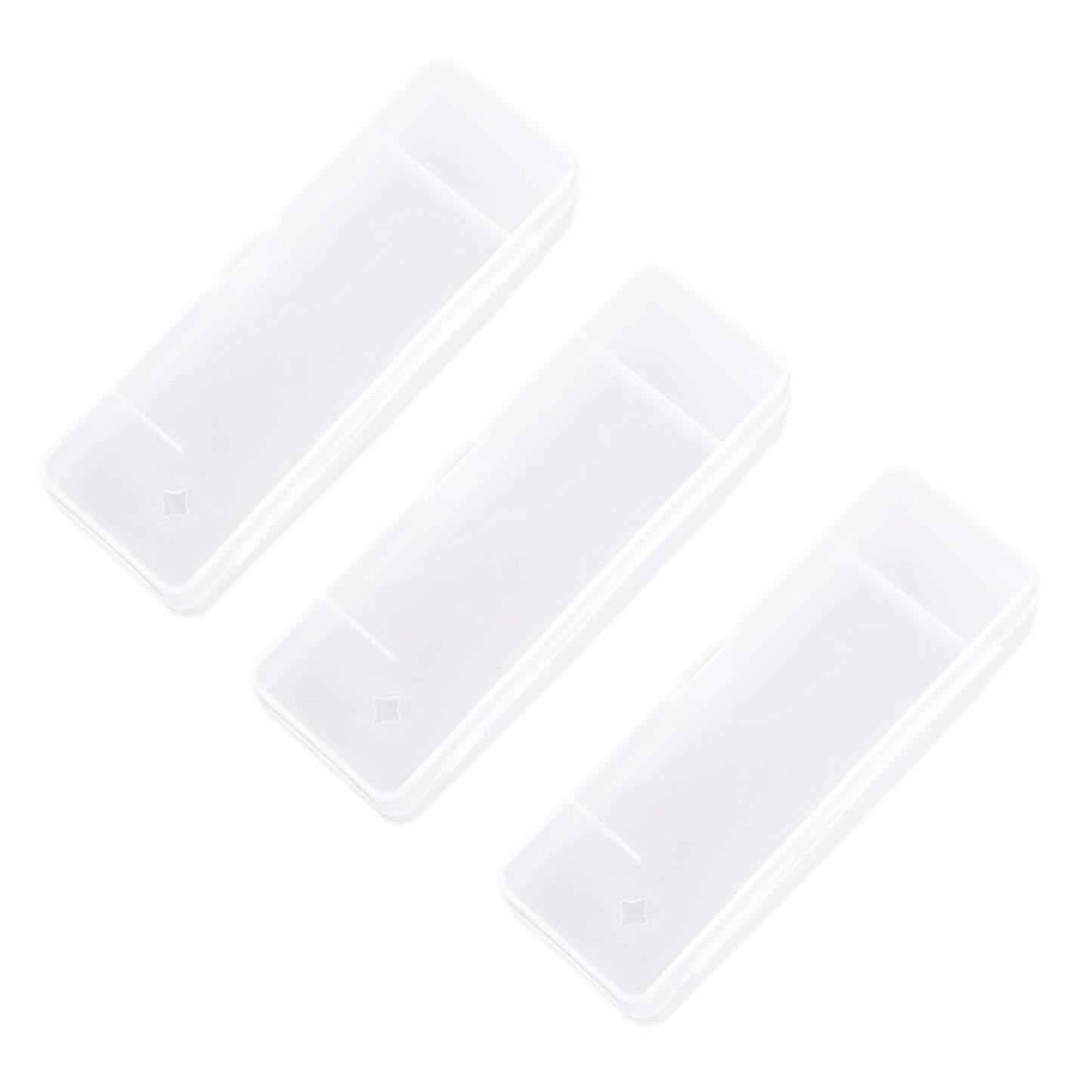 3pcs Razor Travel Case, Transparent Portable Shaver Storage Box Manual Razors Protector Cover Box Universal Safety Razor Holder Organizer for Travel or Home Storage