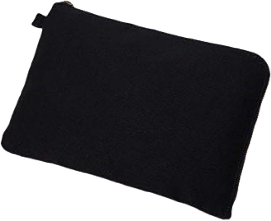 Zipper Pouch Storage Bag Simple and Stylish Women's Cosmetic and Travel Bag (Black-improved-10)