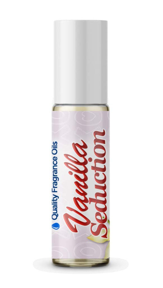 Quality Fragrance Oils' Vanilla Seduction for Women | Long-Lasting Perfume Oil, Alcohol-Free, Strong Scent, 10ml Roll-On | Affordable Alternative to Designer Fragrances