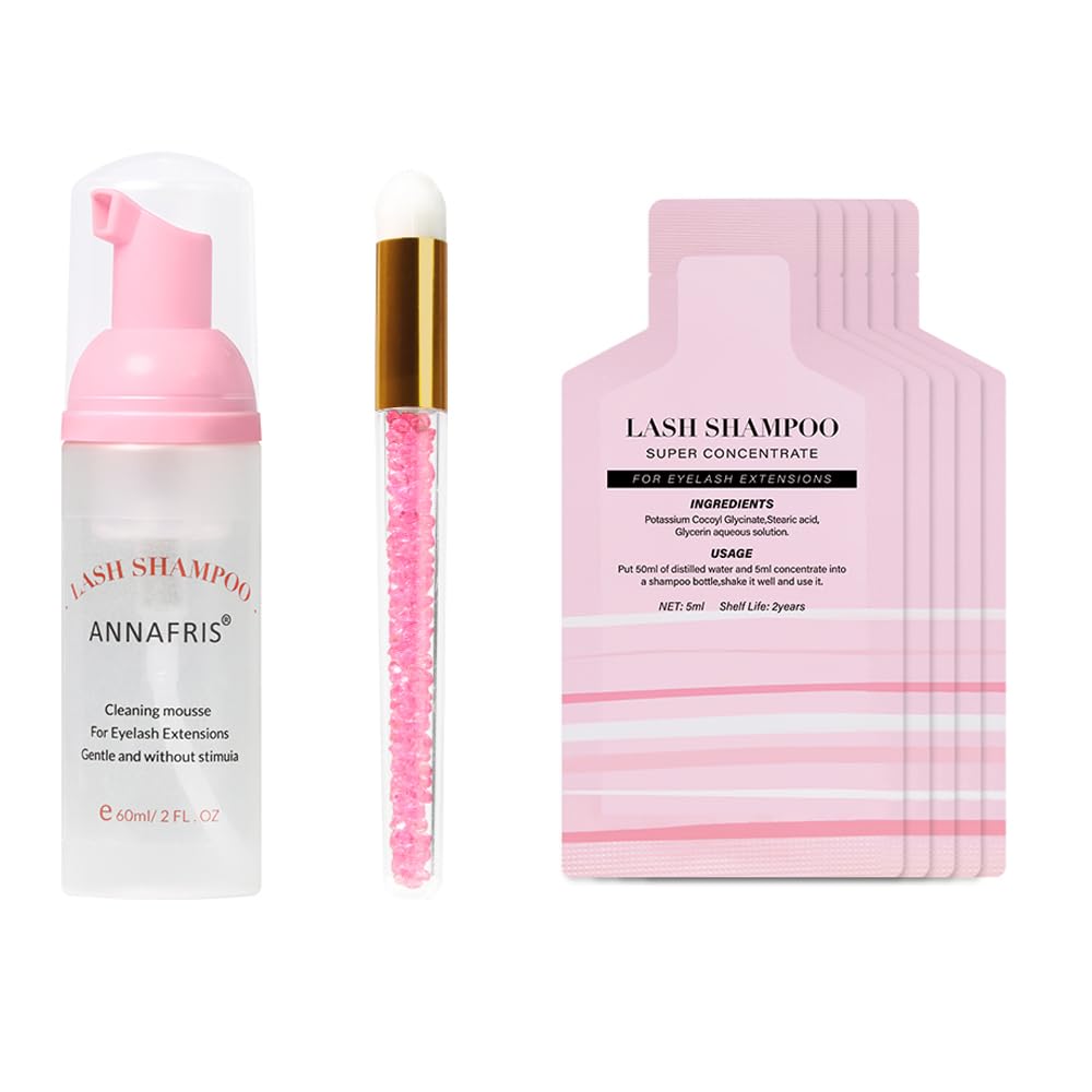 Eyelash Shampoo Foam Cleanser Kit Concentrate Mousse Eyelash Extensions Gentle Cleaning Dedicated Cleanser