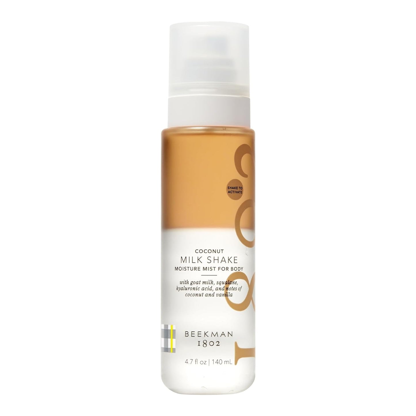 Beekman 1802 Milk Shake Body Mist - Coconut Cream 4.7 fl oz - Hyaluronic Acid, Jojoba Oil, Instantly Moisturizes, Hydrates & Softens, Good for Sensitive Skin, Cruelty Free