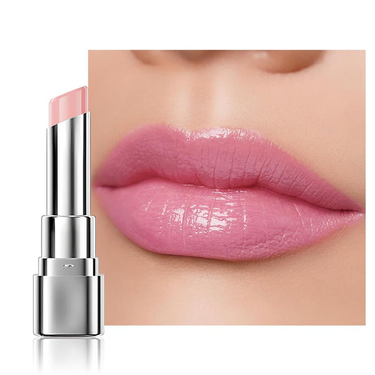 1Pcs Tinted Lip Balm Moisturizing Lipstick – Soft Pale Pink Sheer Hydrating Lip Color for Dry Lips – Nourishing Lip Balm for All Women with a Subtle Natural Scent (S01 Spring)