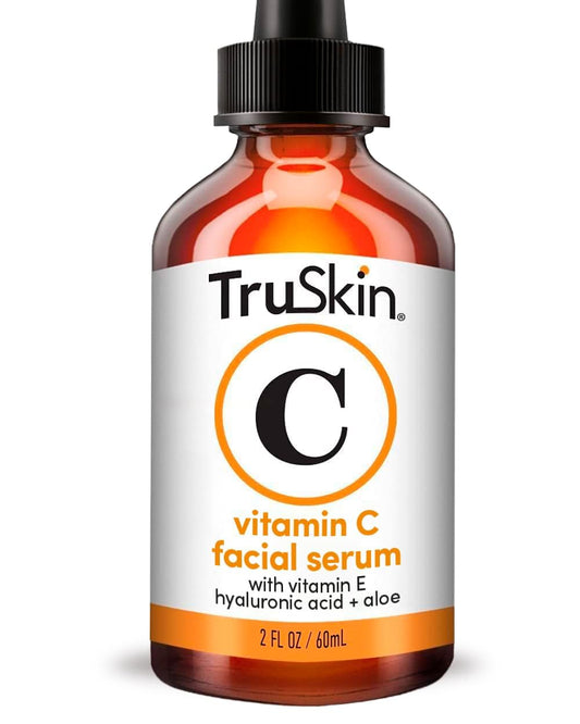 TruSkin Vitamin C Serum For Face – Anti Aging Face Serum with Vitamin C, Hyaluronic Acid, Vitamin E – Brightening Formula – Improve Appearance of Dark Spots, Tone, Fine Lines & Wrinkles, 2 Fl Oz