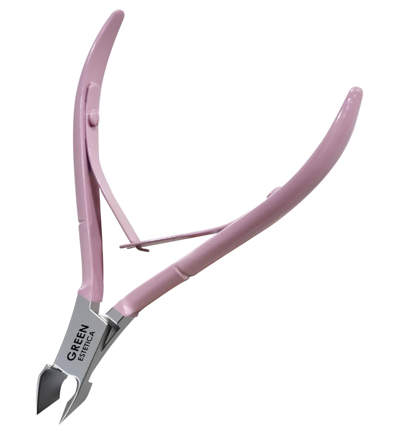 Professional Cuticle Trimmer Nail Cuticle Cutter Stainless Steel Cuticle Nippers with Sharp Blades of Cuticle Remover Clippers Manicure Tools Double Spring for Nail Care Pedicure Nail Tools (Rose)