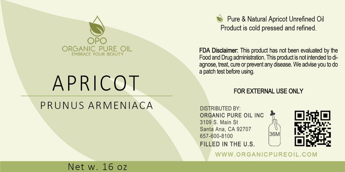 Apricot Kernel Oil - 100% Pure, Organic, Cold Pressed, Unrefined, Raw - Bitter Scent, Therapetutic Premium Grade A Kernal - Perfect for Massage, Skin, Hair & Body Care 16 OZ Quart Bulk