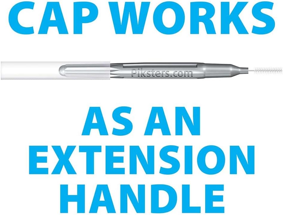 Piksters Interdental Brushes, Size 0, 100 Count (10 x 10 Packs), Interdental Tooth Brush for VeryTight Gaps, Gum Soft Bristles for Plaque Removal, Safe for Braces (100 pk)