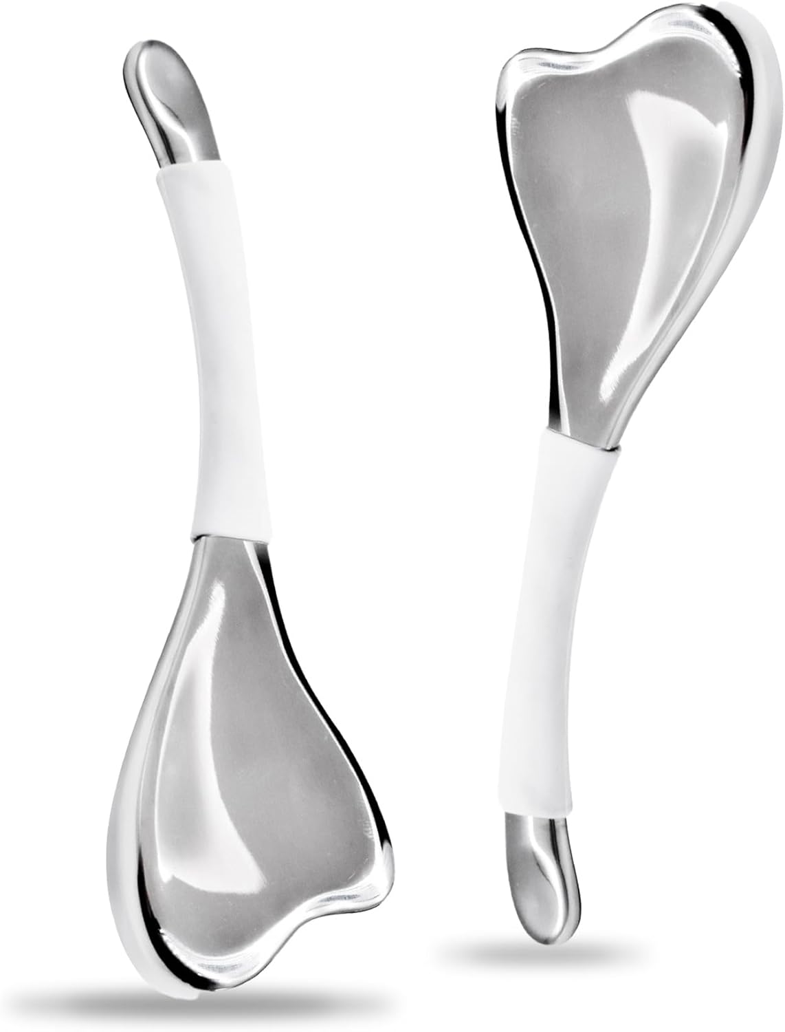 Ice Globes for Face & Eyes, Unbreakable Stainless Steel Cryo Massagers for Skincare Routines, Multifunctional Cold Roller Cooling Globes for Puffiness, Sagging Skin, and Facial Relaxation