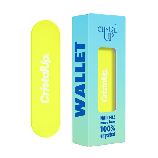 Crystal Nail File 1.6 in, Mini Glass File Ideal for Wallet, Durable, Gentle on Nails, Perfect for Travel, Home, Office and On the Go, Compact for Quick Touch Ups