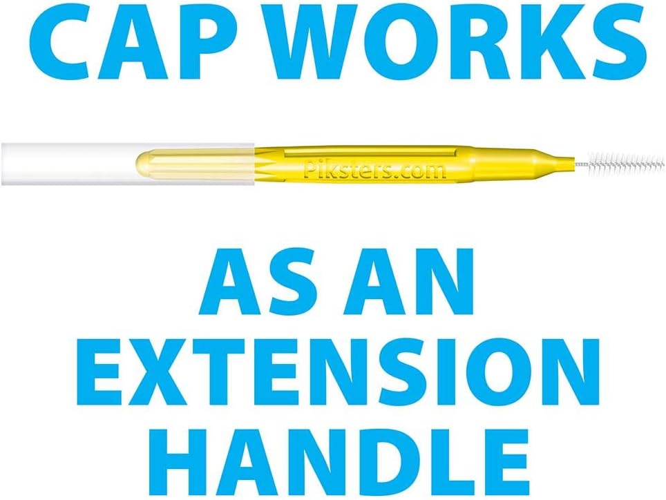 Piksters Interdental Brushes, 40 pk, Size 3, Interdental Tooth Brush for Medium Gaps, Gum Soft Bristles for Plaque Removal, Safe for Braces