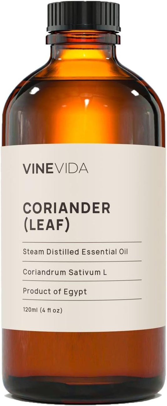 VINEVIDA Coriander Essential Oil 4 oz - Scent for DIY Candles & Soap Making