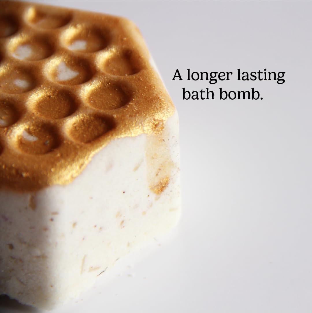 PACHA SOAP Co. Froth Bath Bomb 3 Pack, Sweet Honey Almond - Nourishing, Moisturizing, Naturally Derived & Handcrafted in The USA