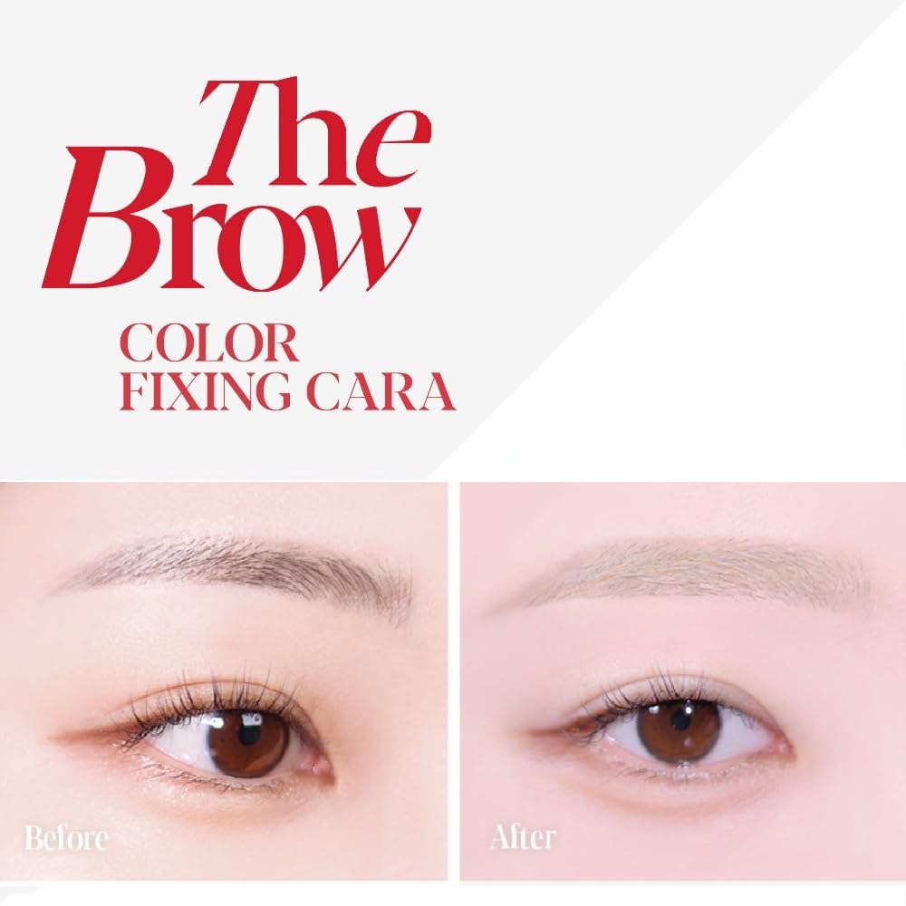 Espoir The Brow Color Fixing Cara #4 Fake Bleach 0.1 fl oz | Easy Fixing without Clumping with Skinny Brush | Long Lasting Smudgeproof Eyebrow Mascara | Soft Mood Coloring Tinted Gel | Korean Makeup