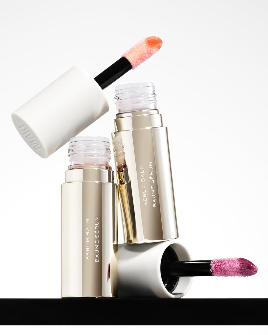 MAKE Beauty Serum Balm Hydrating Lip Oil. Vegan moisturizing lip gloss with plumping effect. Lip treatment cream for soft, smooth, shiny lips - Shade, Sun Flare