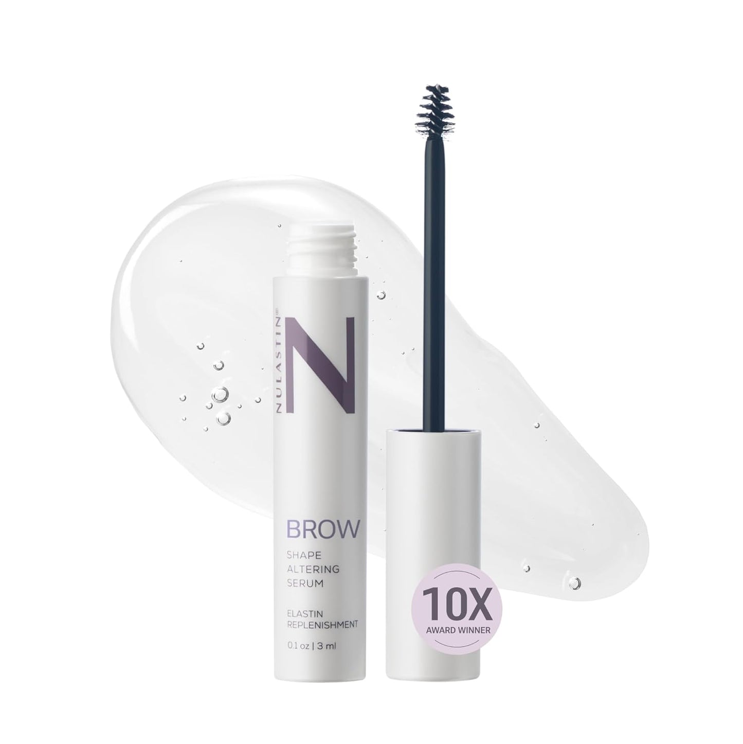 NULASTIN Shape Altering Eyebrow Serum - Brow Serum to Shape & Define - Improves the Appearance of Sparse Eyebrows for a Fuller Look - Enriched with Hair-Strengthening Ingredients (0.1 Fl Oz)