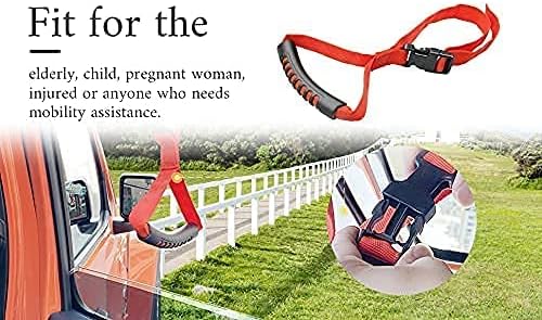 Bentolin Hand Handle Adjustable Standing Safety Handle Suitable for Elderly and Assistance- Disability Help (Red)